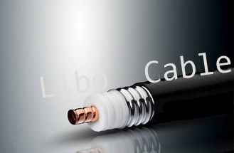 Helix Wrinkle Copper Tube RF Coaxial Cable , 1-1/4 Inches Microwave Telecommunication Feeder Cable