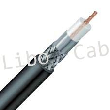 12D-FB Coaxial Cable with PE Jacket , Braided 50 ohm Cable for 3G GSM CDMA Telecom System