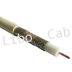 Quad-Shield RG7 Coaxial Cable  ROSH Standard 21% CCS 75 Ohm Coaxial Cable For CATV  CCTV